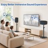 Upgraded Height Adjustable Floor Speaker Stand for Sonos Five &