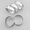 16 Pieces Double Rolled Tart Rings Stainless Steel Muffin Rings