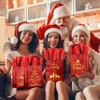 Pack of 24 Christmas Gift Bags with Tissues, Medium, Red,