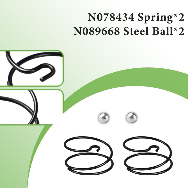 2 Pcs N078434 N089668 Spring and Steel Ball Impact Driver