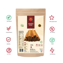 Cinnamon Stikcs (200G / 7.05 oz) | Cinnamon Quills | Zimt | Cannelle | Canela | Danchini Sticks | 3 Inch lenth | Sweet and Aromatic for Cooking