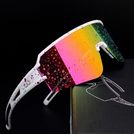 FMY Polarized Cycling Glasses Sports Sunglasses,UV400 Protection Eyewear Baseball Running Fishing for Men Women Youth