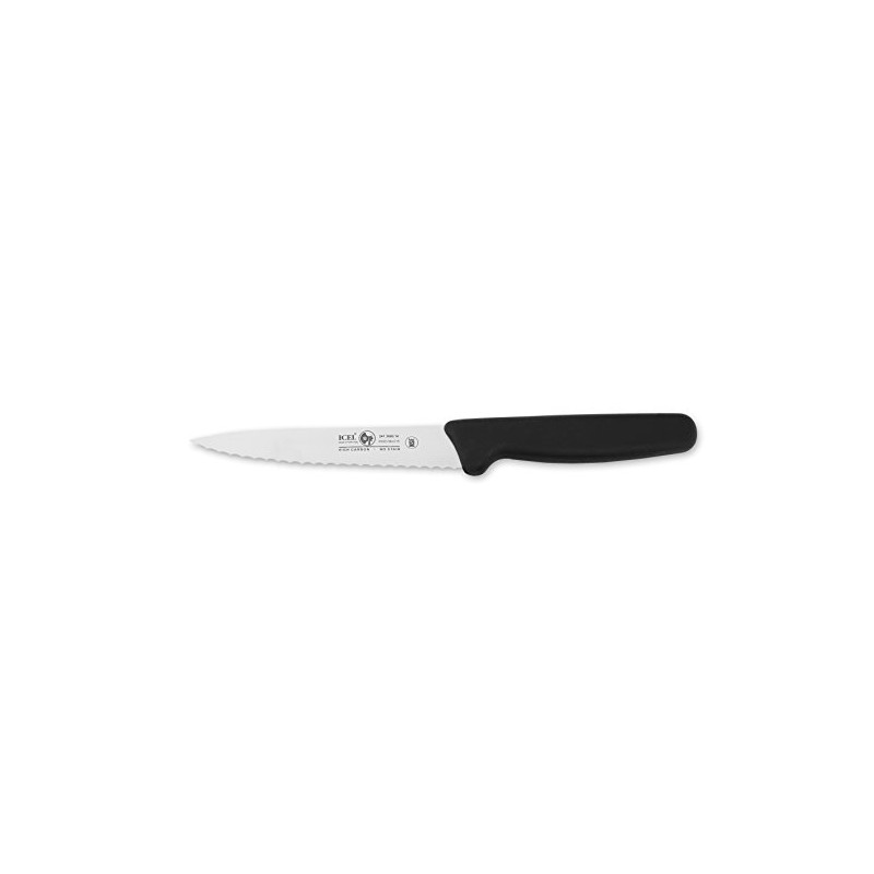 Icel Cutlery 5 1/2-inch Stiff Boning Knife, Extra Wide Serrated