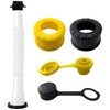 Zafina-UP 1 Set Replacement Gas Can Spout with Rubber and