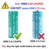 18500 3.2V Solar Batteries, shockli 18500 3.2 Volt 1100mAh LiFePO4