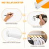 Oval Closet Rod for Hanging Clothes Adjustable Closet Rods 18