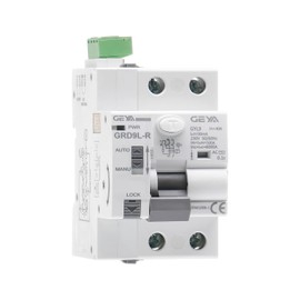 GEYA Automatic Restart Device Circuit Breaker 6KA ELCB Circuit Breaker RCCB RCD Restart Circuit Breaker AC Type Circuit Breaker (GRD9L-R AC220V+RCCB 2P-40A-30mA)