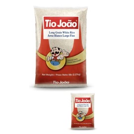 Arroz Branco Tio João 2.27kg | Pack 2x2.27kg | Brazilian White Rice + Silicone Bracelet Souvenir | Brazil in Texas | Bundle