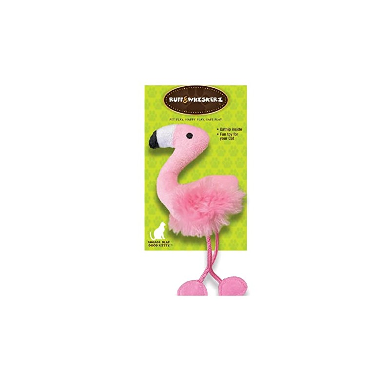 KTR Group Pink Flamingo Cat Toy Plush with Catnip and