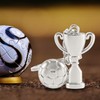 TRIXES Silver Football Boot and Trophy Keyring - WORLD CUP