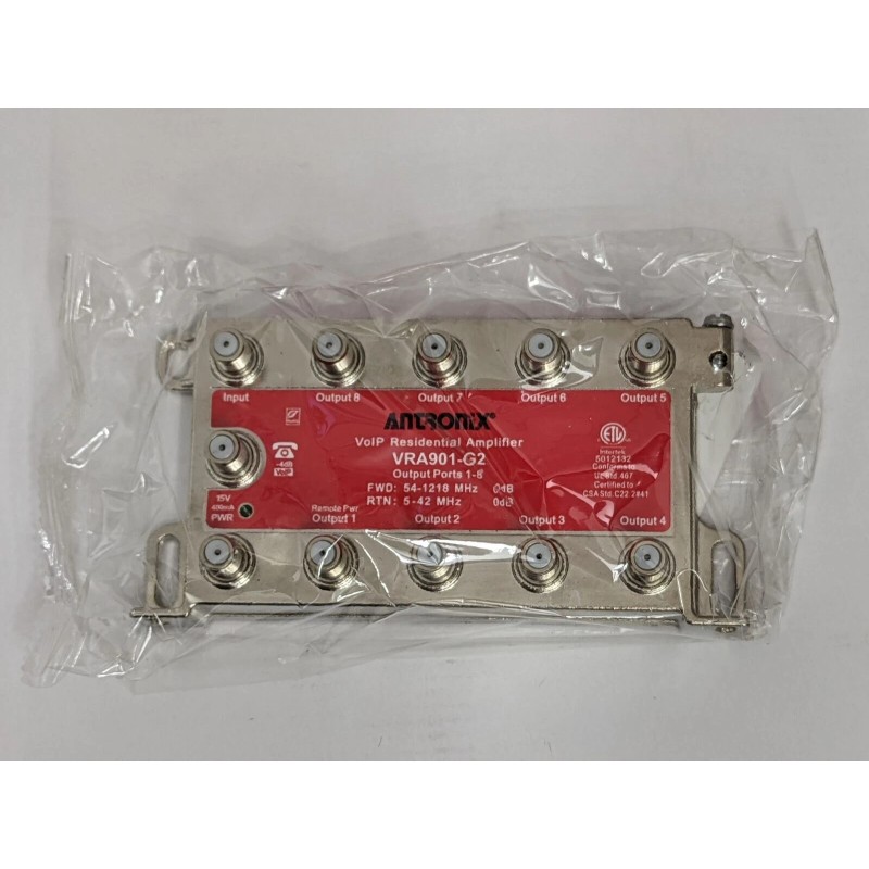 ANTRONIX VRA901-G2/ACP 1.2 GHz VoIP Residential Digital Coaxial Amplifier 9-Port