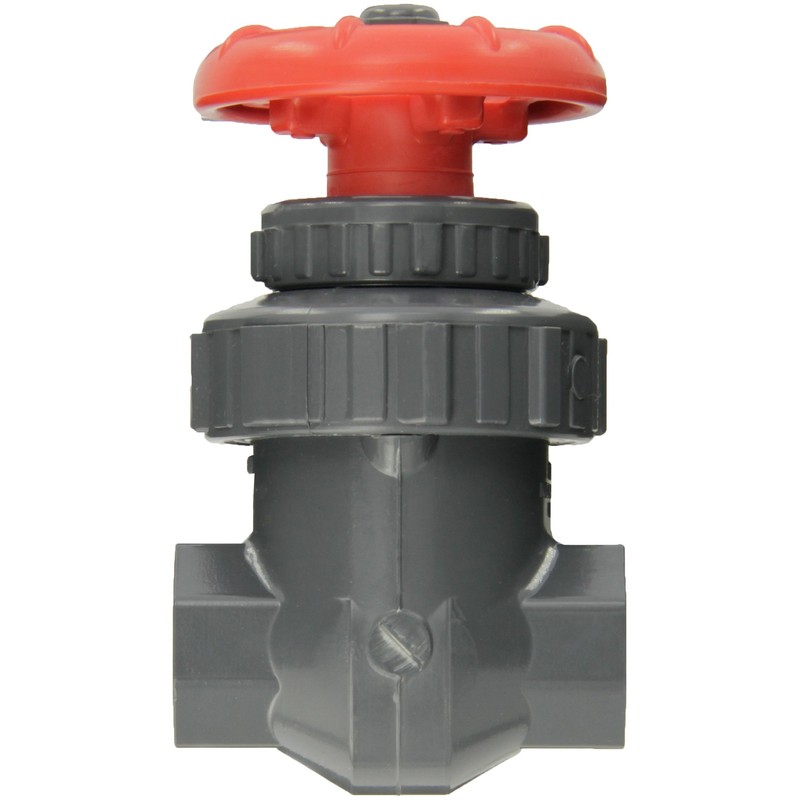 Spears PVC Gate Valve, Non-Rising Stem, Buna-N O-Ring, 2" Socket