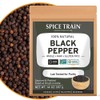 SPICE TRAIN, Black Peppercorns (397g/14oz), Non-GMO, 100% Raw Black Pepper