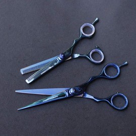 2 Pc CUT Brand Pro Hair Cutting & Thinning German Steel Scissors [2104BC-2107BC]