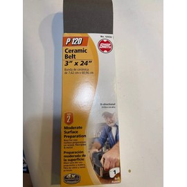 SHOP SMITH 1x Shopsmith 12532 3" x 24" Ceramic Sanding Belts P120 Grit P3
