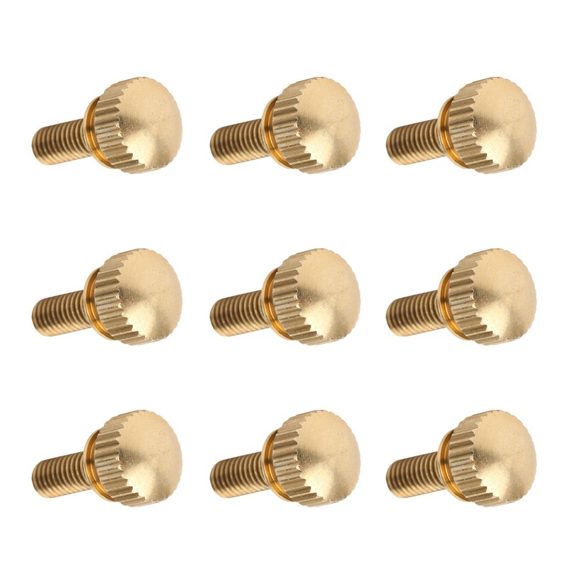 50Pcs Flat Knurled Thumb Screw Wring Round Head Pure Copper
