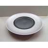 Demoda (Black/Platinum) 8.7 inches (22 cm) Dessert Plate (dm-102)