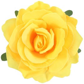 Yellow Rose Brooches Flower Hair Clips for Women | Brooches and Pins for Women | Hair Accessories for Women | Valentines Hair Clips, Wedding Hair Accessories for Women | Cute Hair Clips, Lapel Pin
