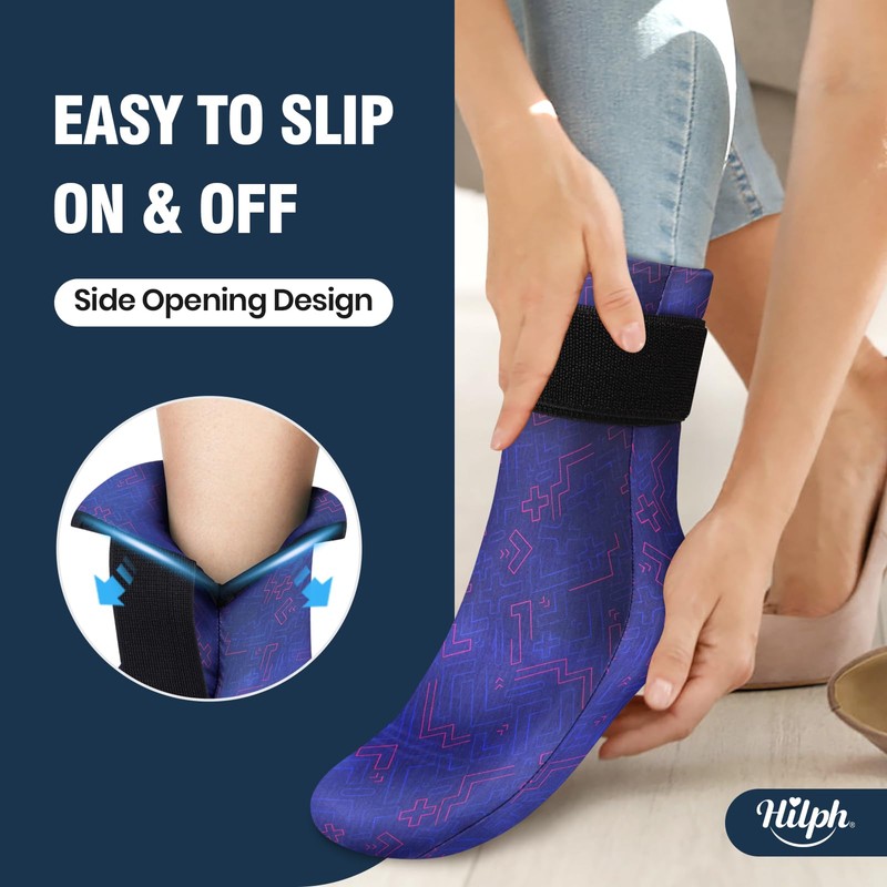 Hilph Full Foot Ice Pack Gel Sock for Hot &