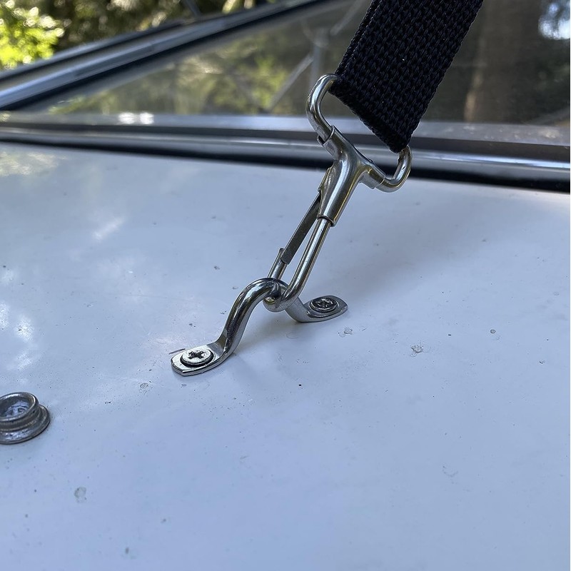 UPEYXDQR M5 Stainless Steel Bimini Top Hardware, 15Pcs Pad Eye