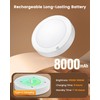 SURAIELEC Rechargeable Ceiling Light with Wall Switch, 8000mAh Battery Ceiling