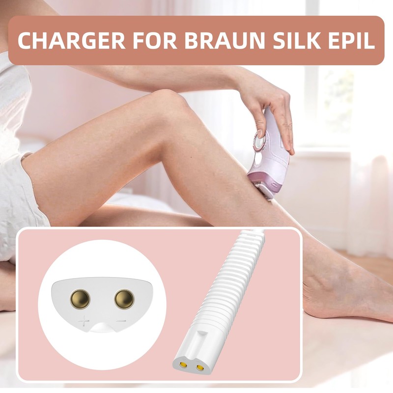 Power Charger Compatible with Braun Epilator Silk 9 9 7