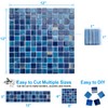 LSDECO 5 Sheets Glass Mosaic Tiles Backsplash, Pool Tiles, 12"