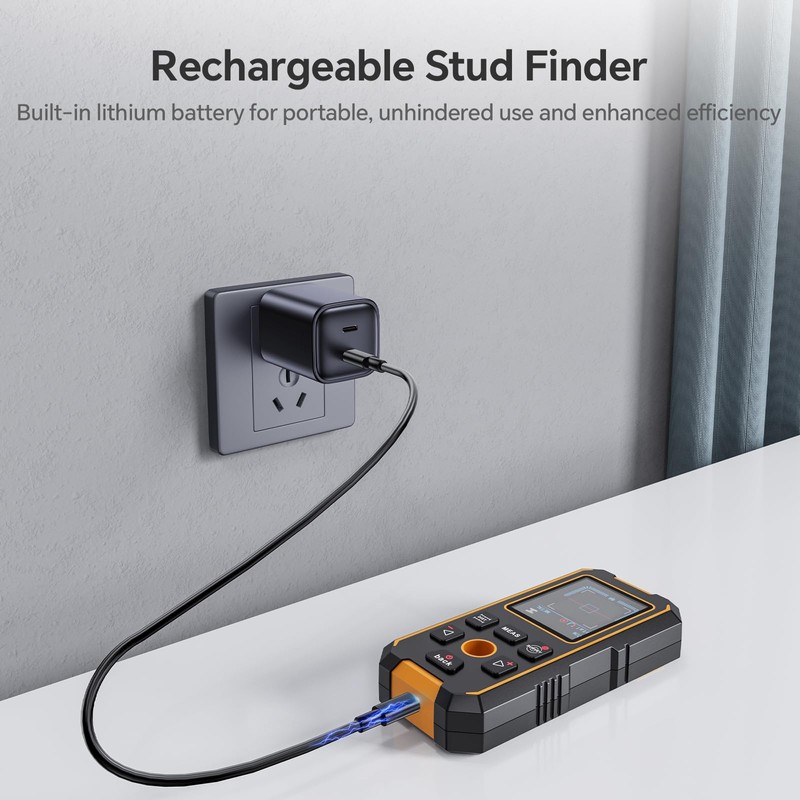 GOTMEET Stud Finder with Laser Measure - 4 in 1