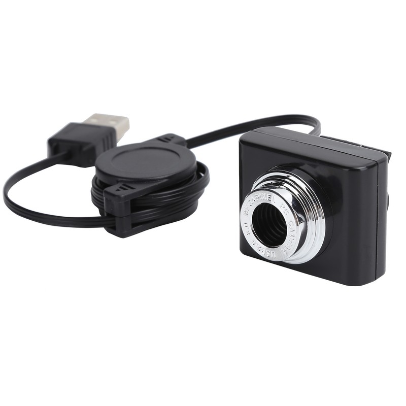 Webcam Clipon USB2.0 Camera with Retractable Cable 640 x 480