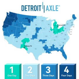 Detroit Axle Front Left Right Side Wheel Bearing and Hub Assembly for Ford F-150 F-250 7-Lug