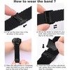 Issinlky Nylon watchband for Gloryfit Smart Watch P66/P66D/P72/P95, 22mm Braided