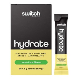 Switch Nutrition Hydrate Electrolytes - Lemon Lime, 20 Sachets