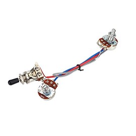 VGEBY1 3-Way Prewired Switch Potentiometer Wiring Harness Set for Double Electronic Circuit Assembly Electric Guitar
