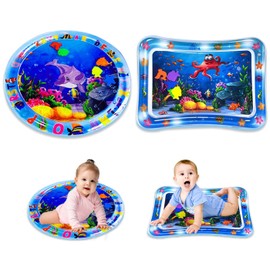 Baby Toys 0-6, 6-12 Months, Inflatable Tummy Time Water Play Mat Toys for Babies, Activity Center Infant Toys, Water Mat for Babies Sensory Development toys Newborn Toys Gift