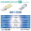ZHENMING Dimmable G9 LED Bulb 60W 75W 80W Halogen Equivalent,