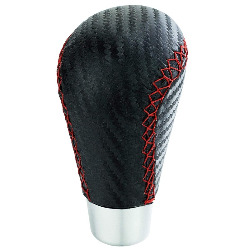 Lunsom Leather Shifter Knob R Style Shift Stick Handle Head