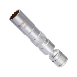 RIGOR 11401 14mm Spark Plug Swivel Socket, Thin Wall, Magnetic | 3/8-Inch Drive,12 Point | Premium CR-V Steel