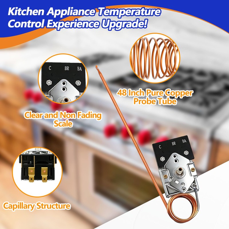 KKTB-18-48 Oven Thermostat Fit for Robertshaw KKTB-18-48
