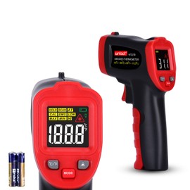 Wintact Infrared Thermometer Gun, ﹣58℉ to 1112℉ (-50℃ to 600℃) Non-Contact Digital Laser Thermometer, Adjustable Emissivity, Max Measure for Kitchen Cooking Food Grill Meat Oven (Not for Human)