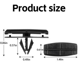 AICEL 30 Pcs Fender Flare Clips, Rocker Moulding Retainer Clip Replacement, Auto Door Guards Trim Clips, Universal Rocker Moulding Retainer Clip for Wheel Fender Flare, Black Nylon Car Accessories