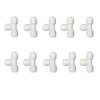 10-Piece 3/8" x 3/8" x 3/8" Tube O.D. Push-to-Connect Eugal