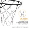 Basketball Net, Stainless Steel Braided Chain Heavy Duty, Standard Basketball