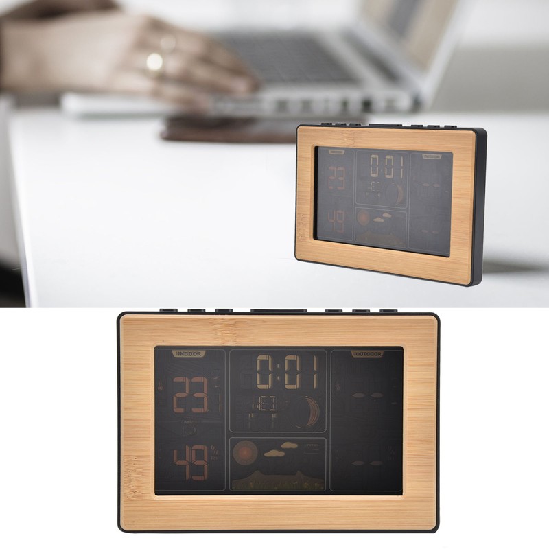 LCD Weather Forecast Station with RCC Receiving Function Wireless Thermometer