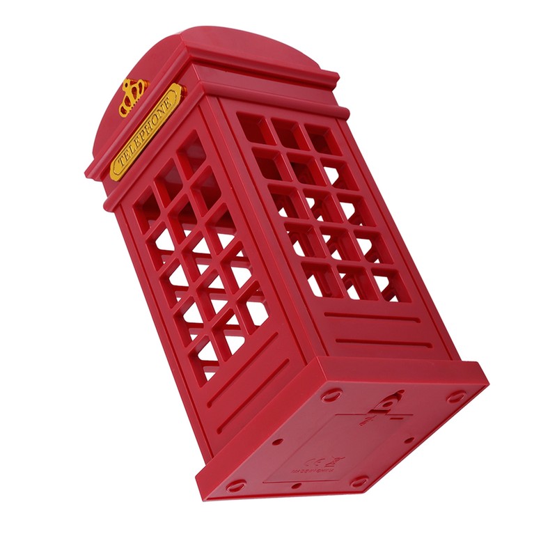 Creative Retro Classic Telephone Booth Night Light Touch Sensor Dimmable
