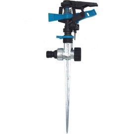 Dynaeuty Pulsating Impact Sprinklers, 360 Degree Rotating Adjustable Water Sprinkler for Yard, Lawn & Garden