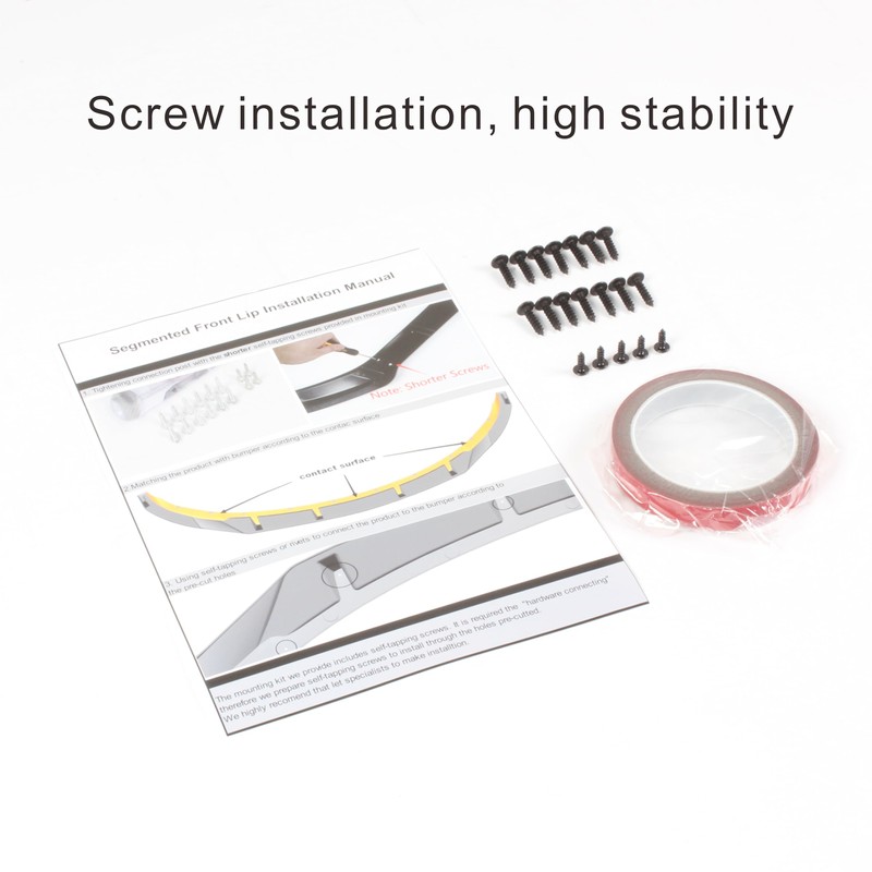 NARPES Front Bumper Lip Splitter Compatible with Chrysler 200 200C