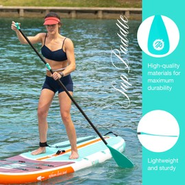 niphean Sup Paddle, 3&4-Piece Detachable Floating Paddle Board Paddles, Adjustable Kayak Paddle, Durable Oars