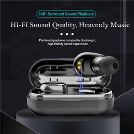 Language Translator Earbuds, Bluetooth Instant Translation Earbuds with 120 Hours Standby Time, 84 Online Translation Languages Translation Device, Waterproof, for Travel Business (Black)