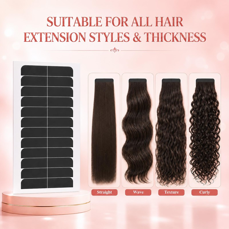 CNCBO 180pcs Hair Extension Tape, Double Sided Tape for Hair