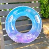 WIKIMO Adult Swimming Ring, Inflatable Swimming Ring with Handle, 80